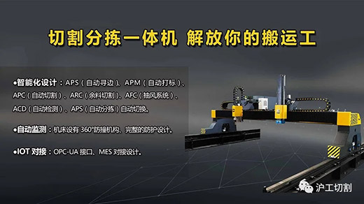 MG不朽情缘全自动等离子切割分拣一体机